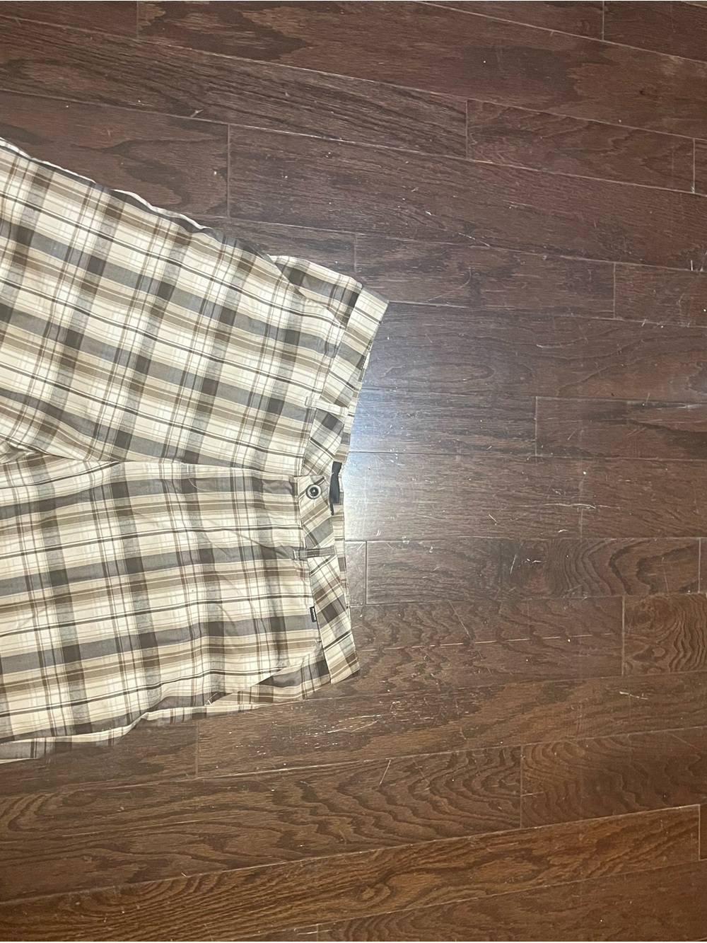 Hurley Plaid Shorts - Beige, Tan, Brown